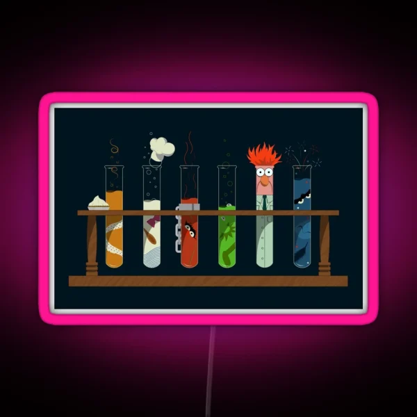 Muppet Science Chemistry RGB Neon Sign