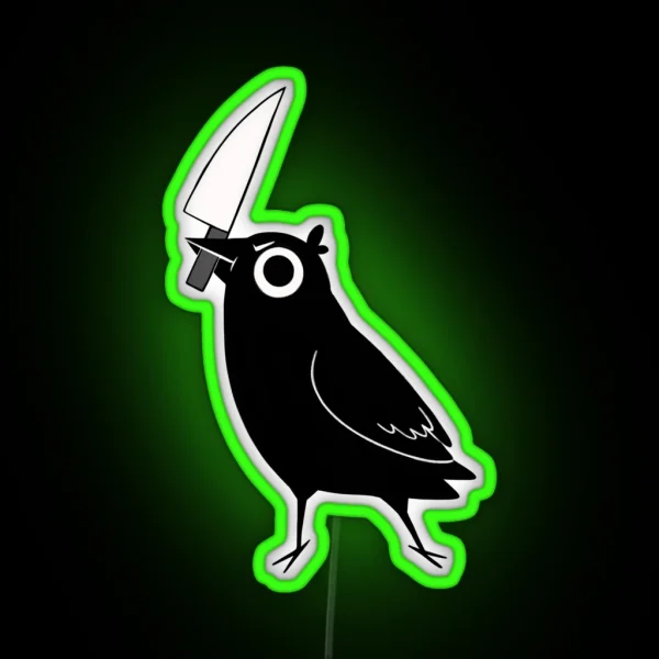 Murder Crow RGB Neon Sign