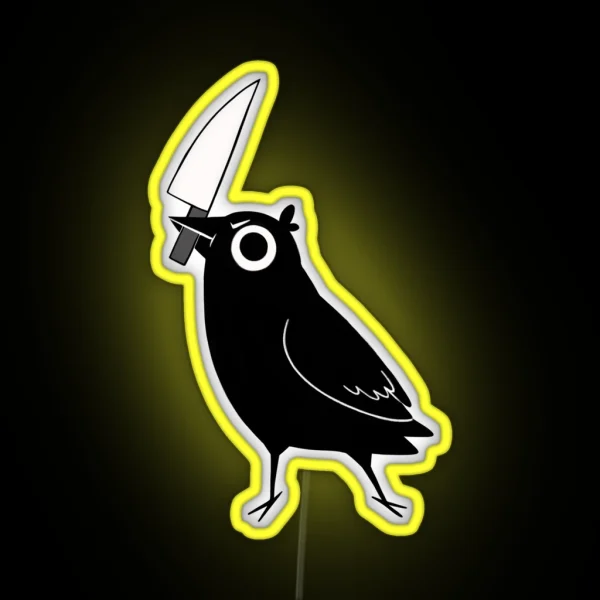 Murder Crow RGB Neon Sign