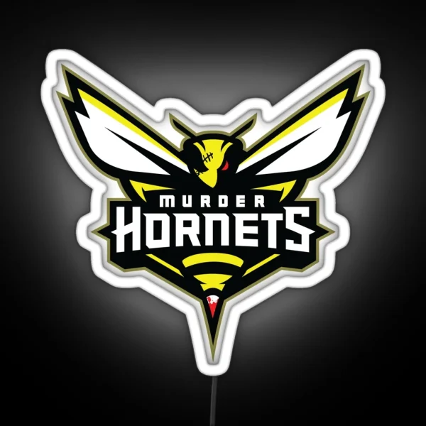 Murder Hornets Sports Logo RGB Neon Sign