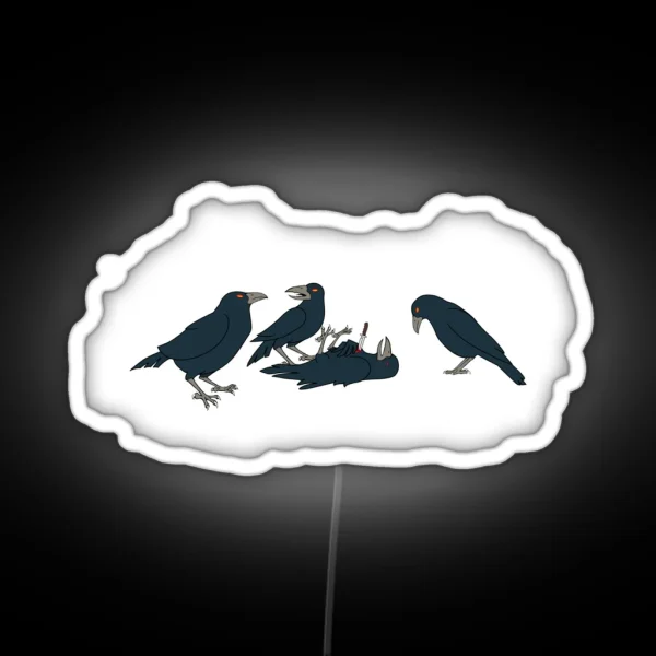 Murder Of Crows RGB Neon Sign