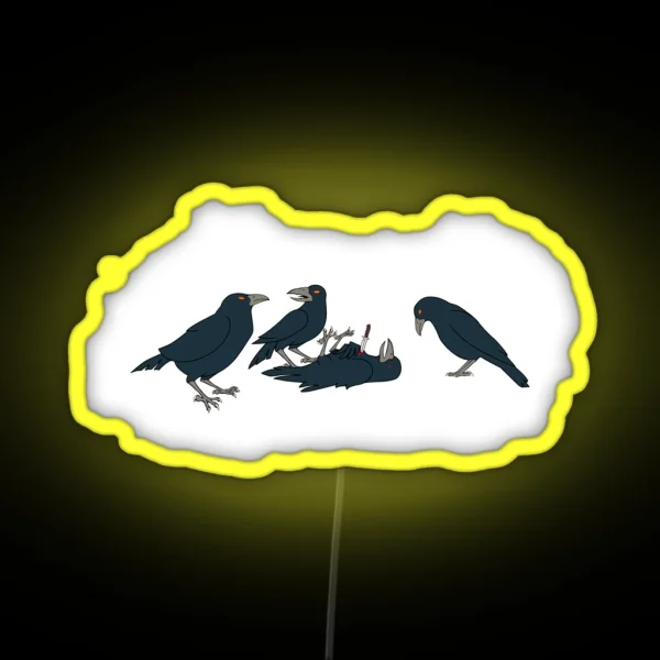 Murder Of Crows RGB Neon Sign