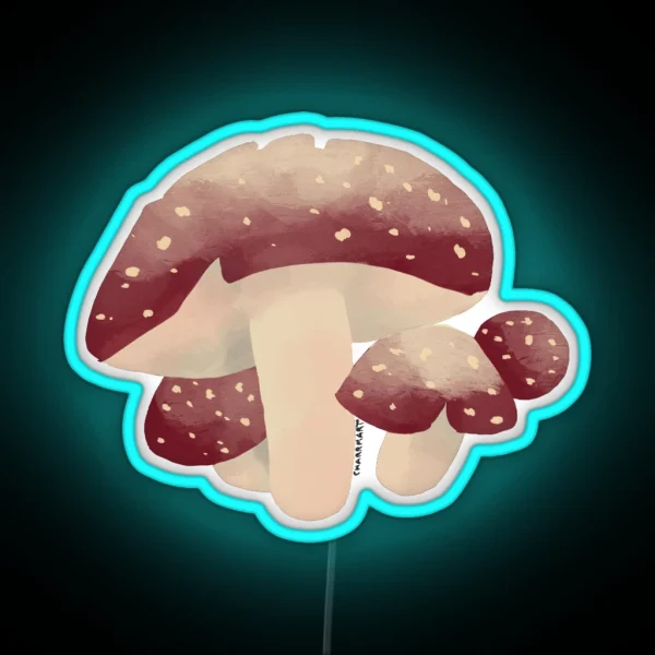 Mushroom Amanita Muscaria RGB Neon Sign