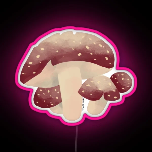 Mushroom Amanita Muscaria RGB Neon Sign