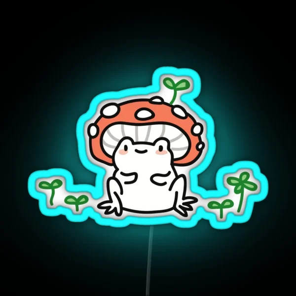 Mushroom Frog RGB Neon Sign