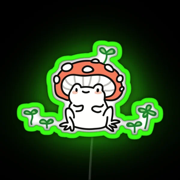 Mushroom Frog RGB Neon Sign