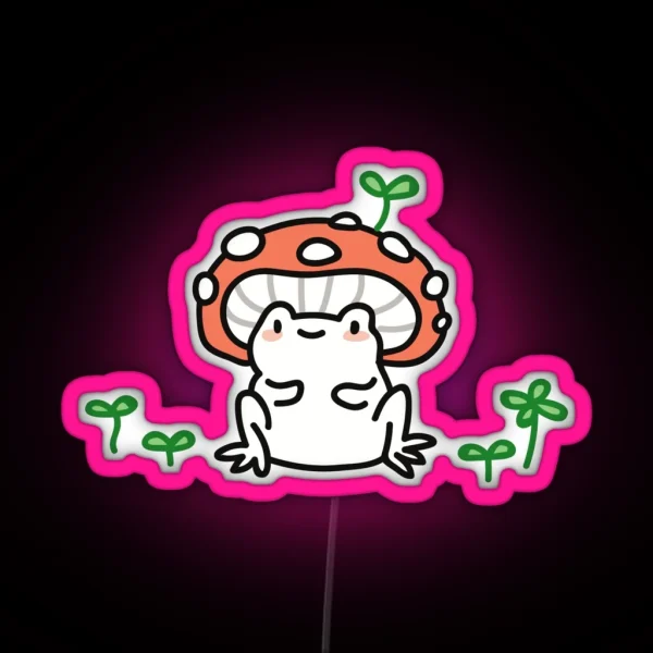 Mushroom Frog RGB Neon Sign