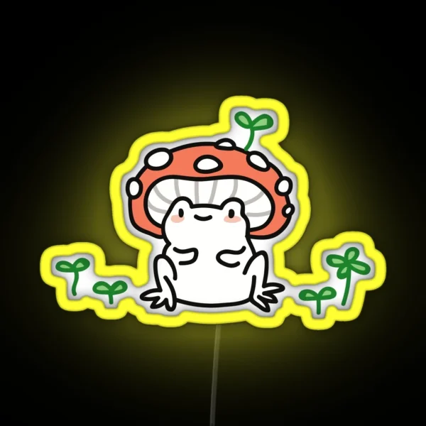 Mushroom Frog RGB Neon Sign