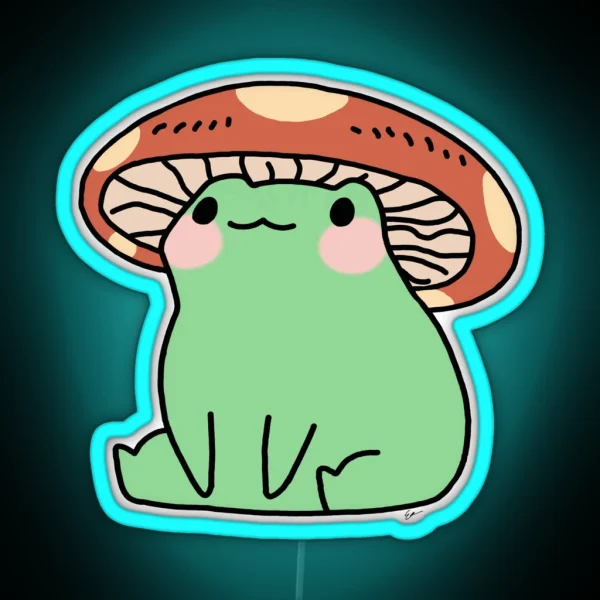 Mushroom Frog RGB Neon Sign