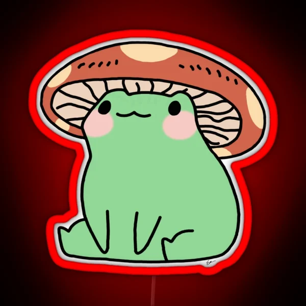 Mushroom Frog RGB Neon Sign