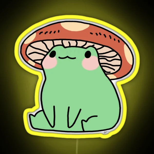 Mushroom Frog RGB Neon Sign