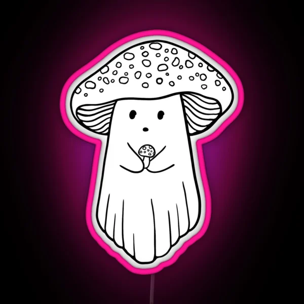 Mushroom Ghost RGB Neon Sign