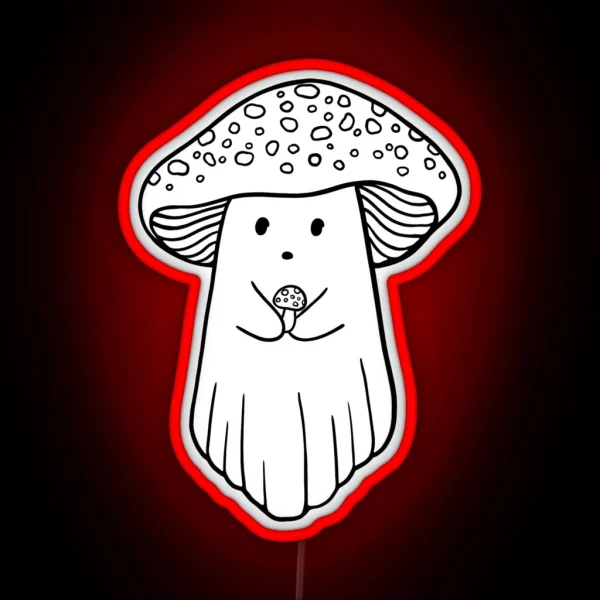 Mushroom Ghost RGB Neon Sign