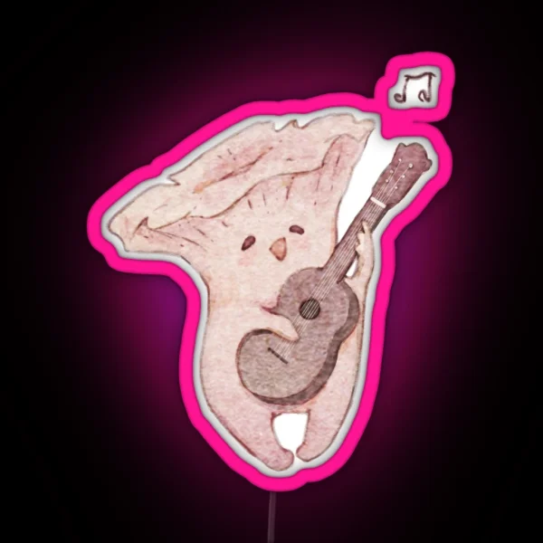 Mushroom Playing A Very Happy Song RGB Neon Sign