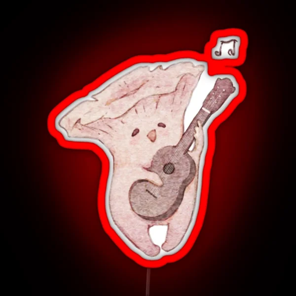 Mushroom Playing A Very Happy Song RGB Neon Sign