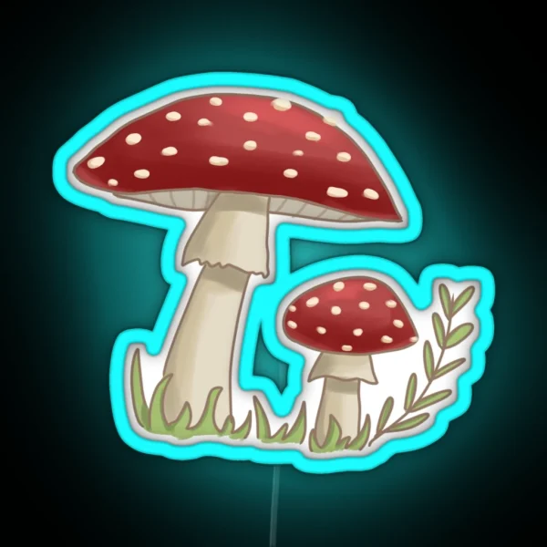 Mushrooms RGB Neon Sign