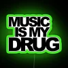 Boldly display love for music with vibrant Quote LED sign