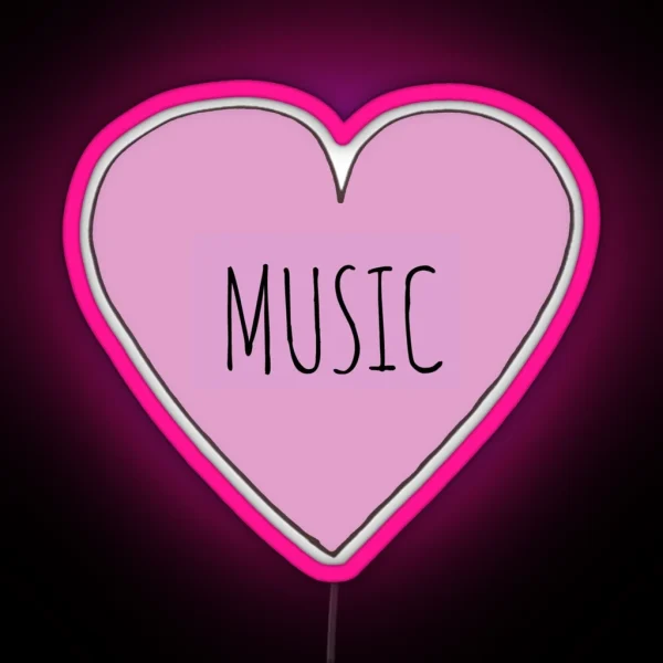 MUSIC LOVE RGB Neon Sign