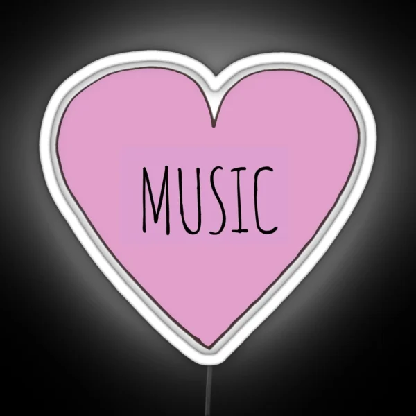 MUSIC LOVE RGB Neon Sign