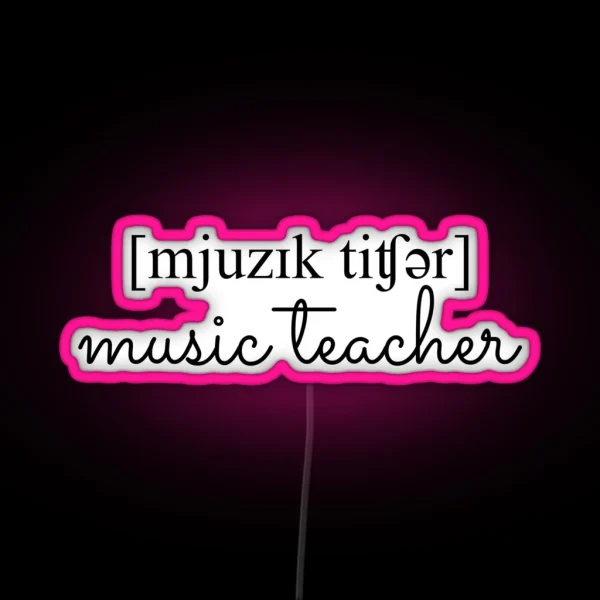 Music Teacher IPA RGB Neon Sign