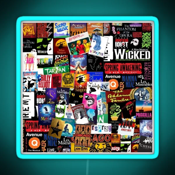 Musicals Collage II Original RGB Neon Sign