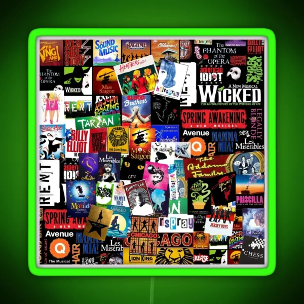 Musicals Collage II Original RGB Neon Sign