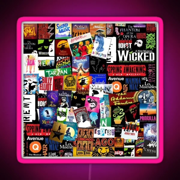 Musicals Collage II Original RGB Neon Sign