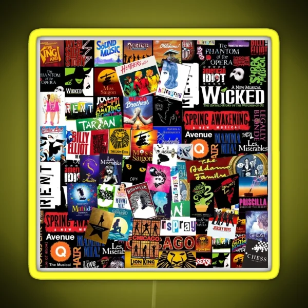 Musicals Collage II Original RGB Neon Sign