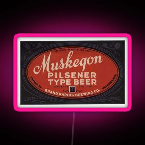 Muskegon Pilsner Type Beer RGB Neon Sign