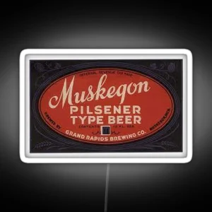 Muskegon Pilsner Type Beer RGB Neon Sign