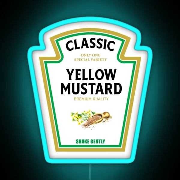 Mustard Halloween 2023 Costume Matching Family Group Couple Mayo Ketchup RGB Neon Sign