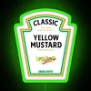 Mustard and Mayo Colorful RGB Neon Sign for Spooky Kitchen Decor