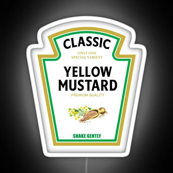 Mustard Halloween 2023 Costume Matching Family Group Couple Mayo Ketchup RGB Neon Sign