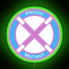 Mutant Pride Neon Sign, Bold RGB Letters Display Rebellion Message