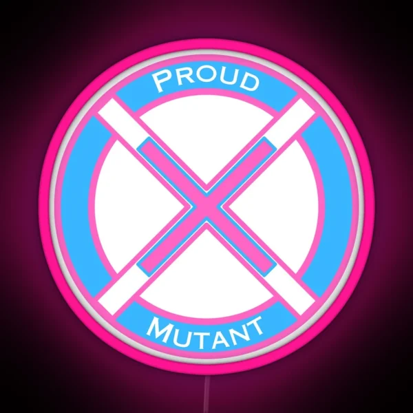 Mutant And Proud W Text RGB Neon Sign