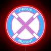 Neon Mutant Pride Sign with Bold RGB Colorful Typography Display