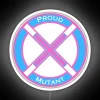 Eye-catching mutant pride symbol neon wall art decor statement maker