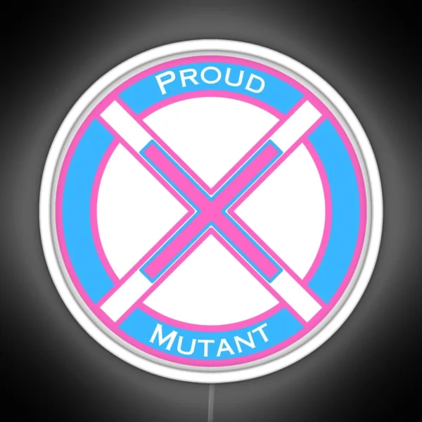 Mutant And Proud W Text RGB Neon Sign