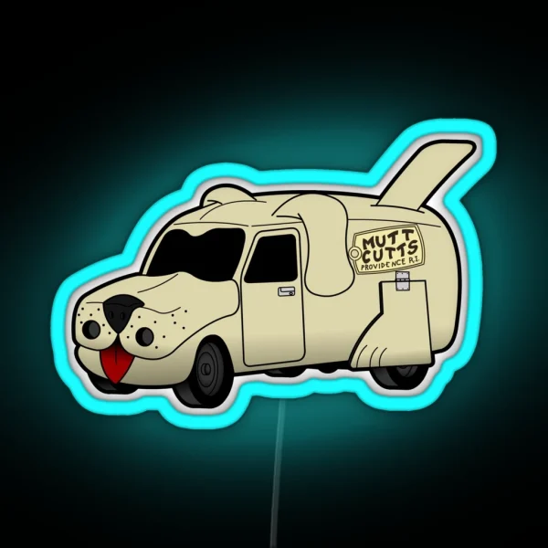 Mutt Cutts Van RGB Neon Sign