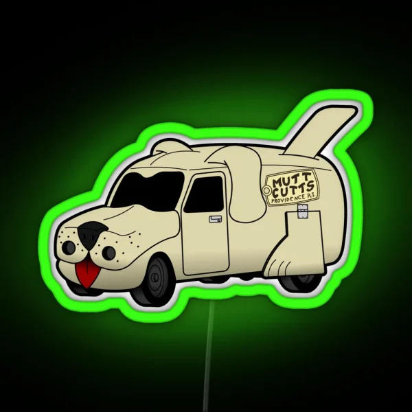 Mutt Cutts Van RGB Neon Sign