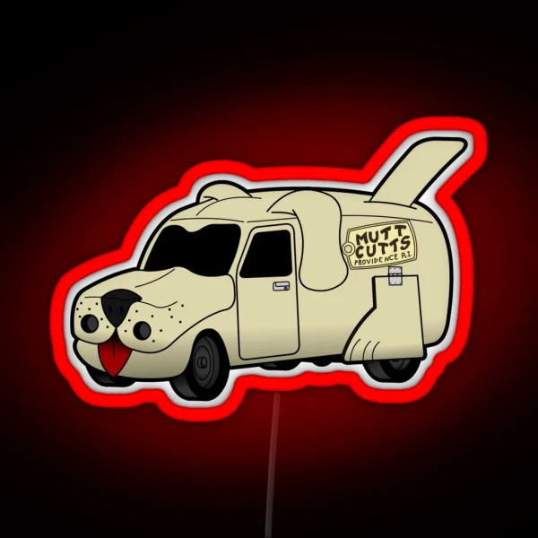 Mutt Cutts Van RGB Neon Sign