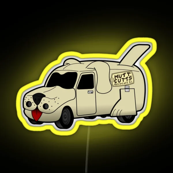Mutt Cutts Van RGB Neon Sign