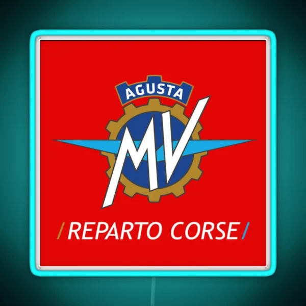 MV AGUSTA Reparto Corsica RGB Neon Sign