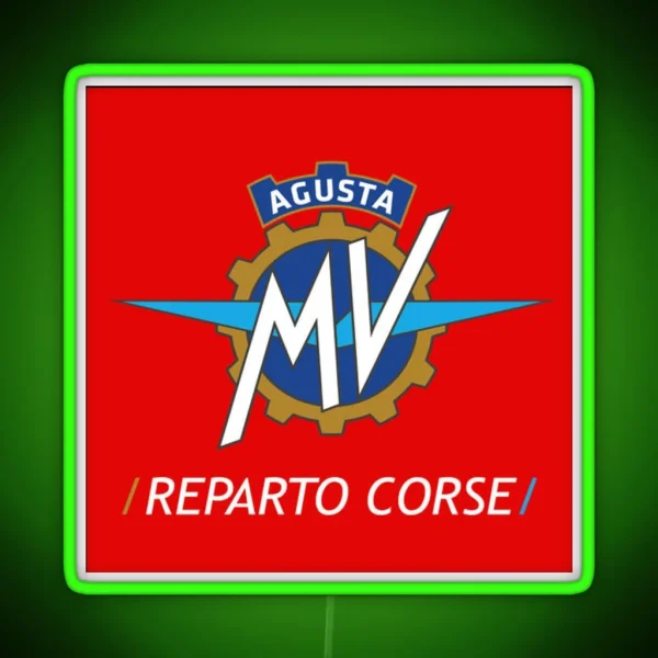 MV AGUSTA Reparto Corsica RGB Neon Sign