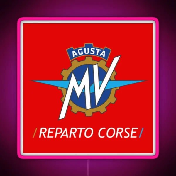 MV AGUSTA Reparto Corsica RGB Neon Sign