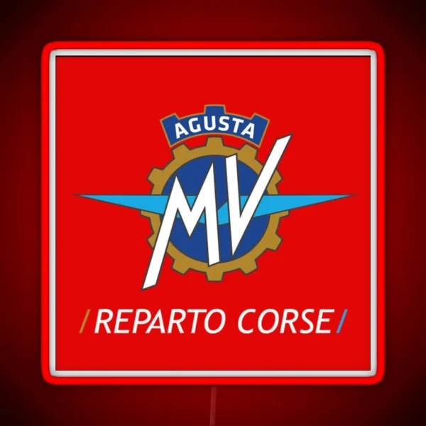 MV AGUSTA Reparto Corsica RGB Neon Sign