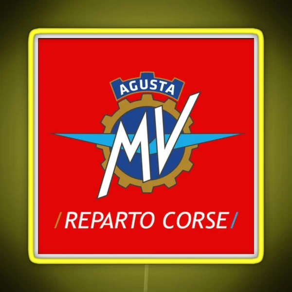MV AGUSTA Reparto Corsica RGB Neon Sign