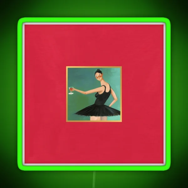 My Beautiful Dark Twisted Fantasy Studio Album RGB Neon Sign