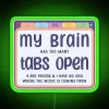 RGB Neon Sign Decor: Multicolor Tab Organizer for Modern Spaces