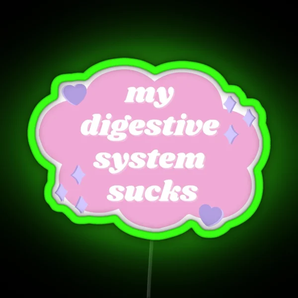 My Digestive System Sucks Pastel RGB Neon Sign